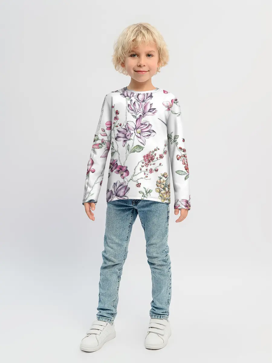 Детский лонгслив / Колибри