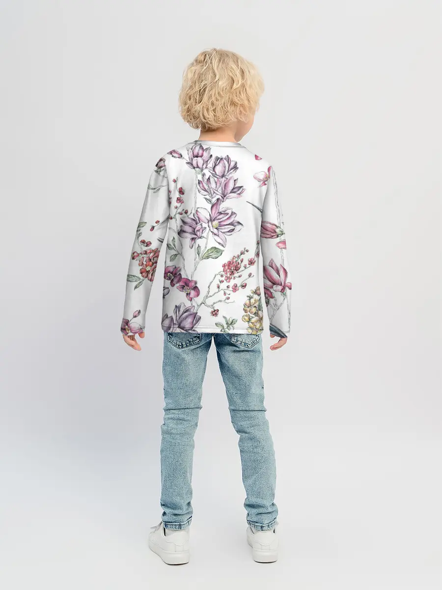 Детский лонгслив / Колибри