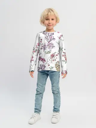 Детский лонгслив / Колибри