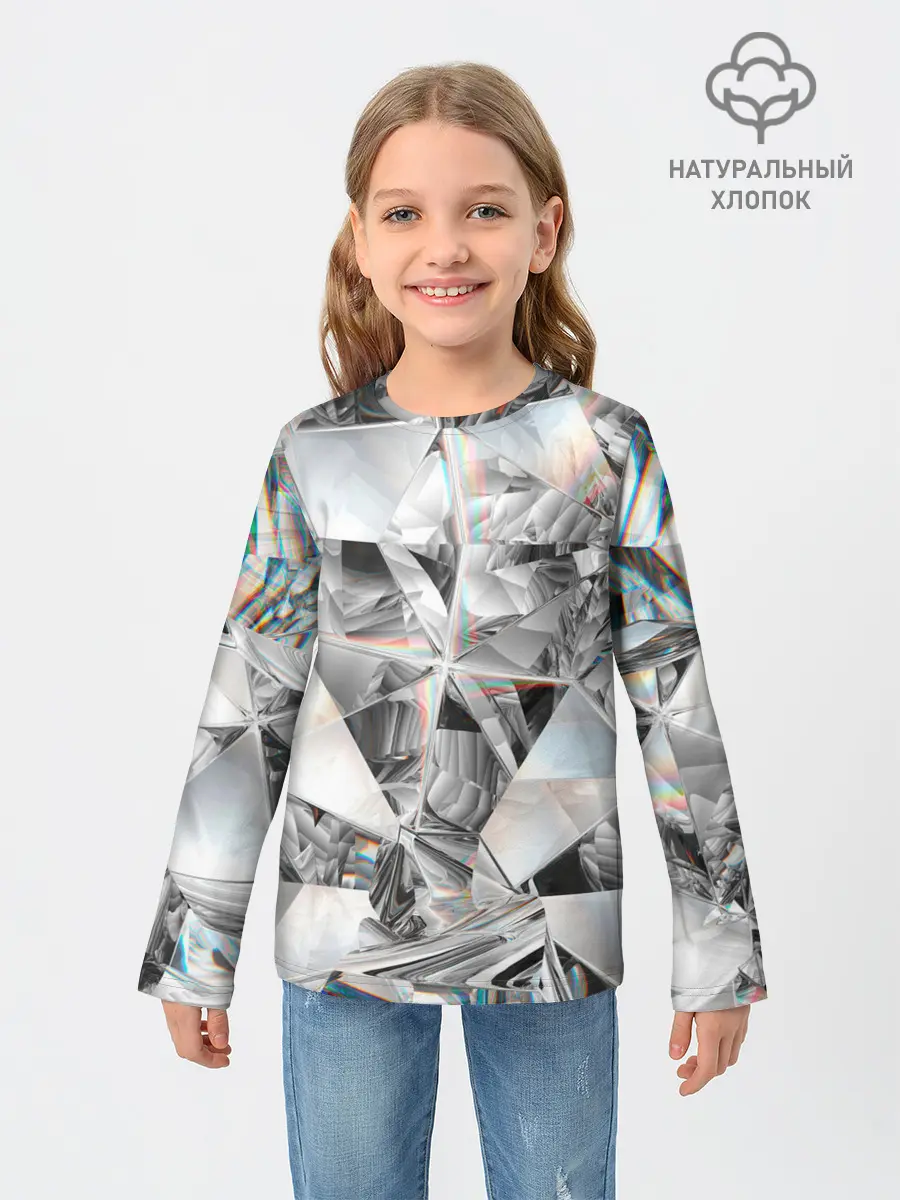Детский лонгслив / зеркальный калейдоскоп