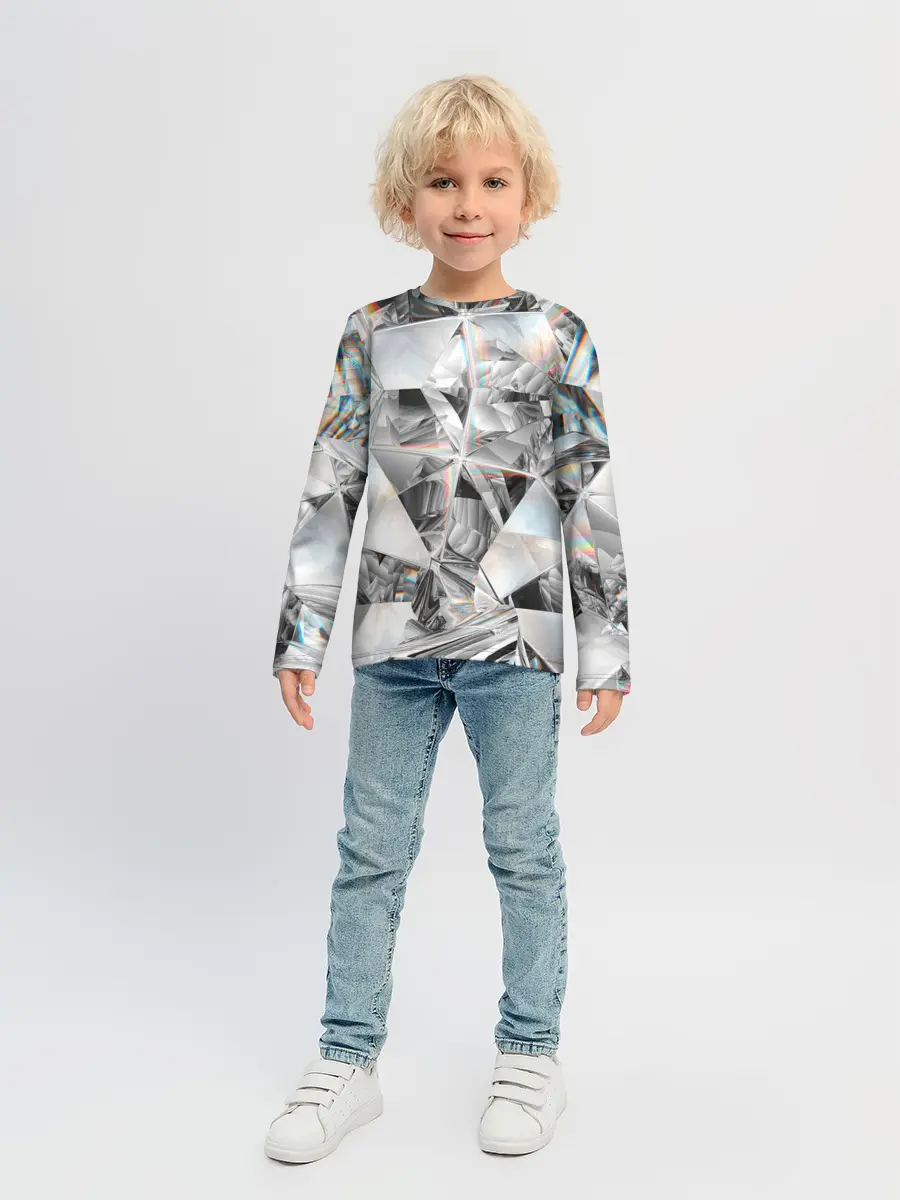 Детский лонгслив / зеркальный калейдоскоп
