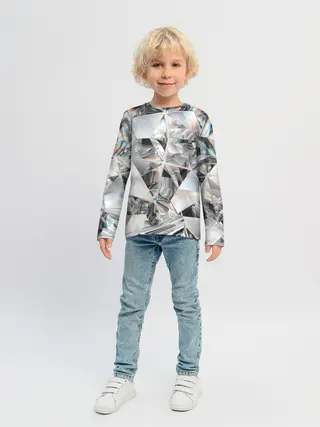 Детский лонгслив / зеркальный калейдоскоп