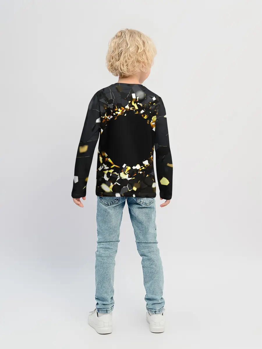Детский лонгслив / Брызги стекла