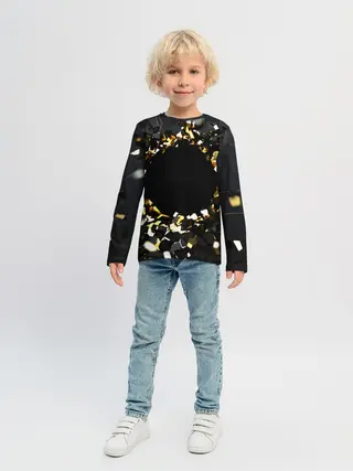 Детский лонгслив / Брызги стекла