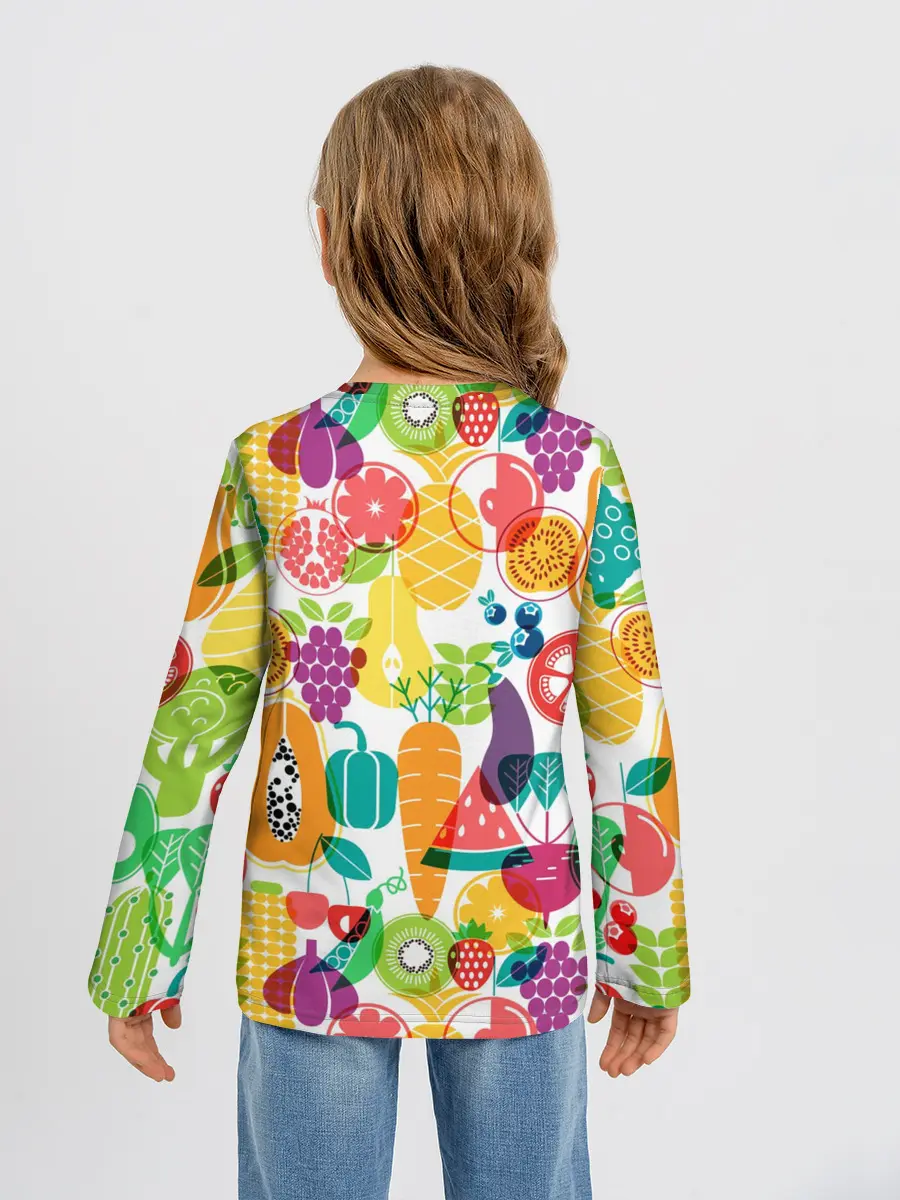 Детский лонгслив / овощи