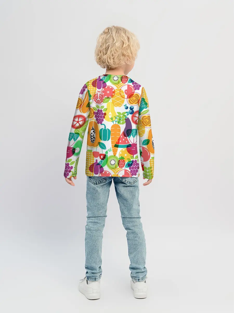 Детский лонгслив / овощи