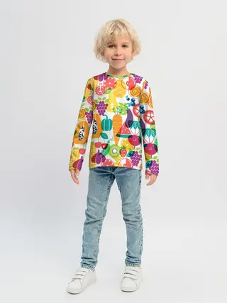 Детский лонгслив / овощи