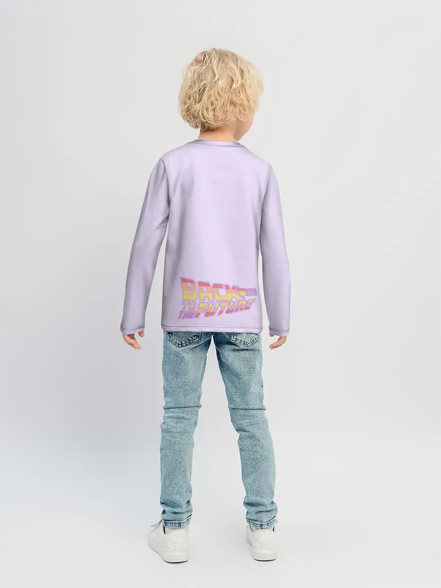 Детский лонгслив / Назад в будущее