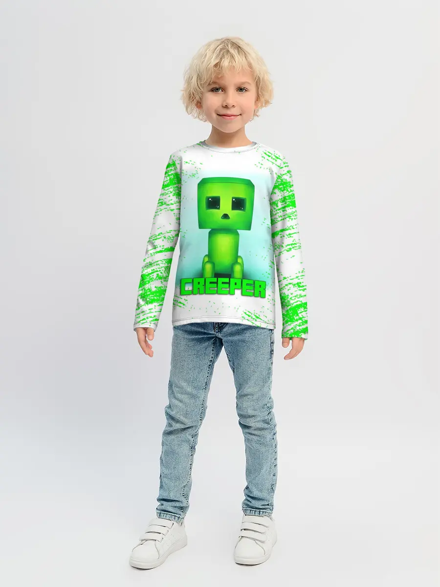 Детский лонгслив / MINECRAFT CREEPER