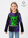 Детский лонгслив / MINECRAFT CREEPER CAT