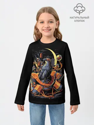 Детский лонгслив / ВОРОН СТИМПАНК