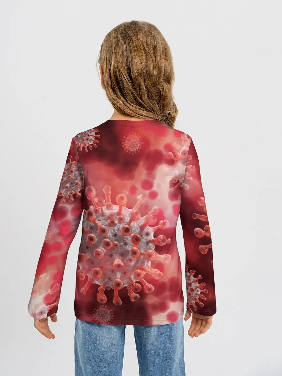 Детский лонгслив / Коронавирус