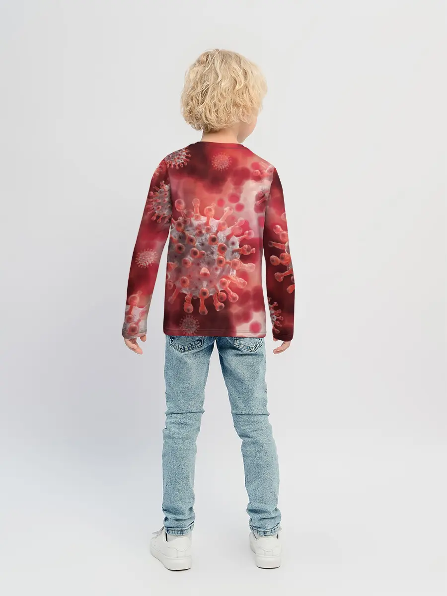 Детский лонгслив / Коронавирус
