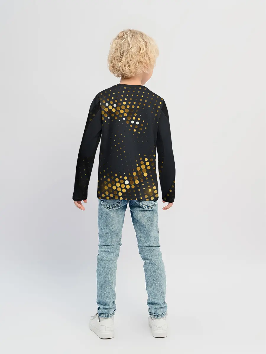 Детский лонгслив / black gold