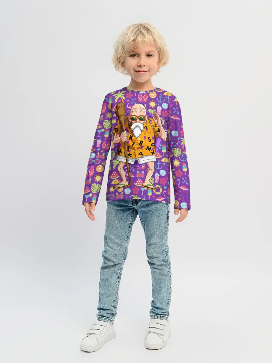 Детский лонгслив / Шар Дракона. Мастер Роши