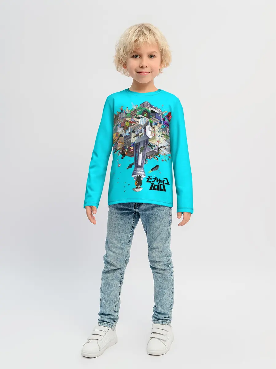 Детский лонгслив / МОБ ПСИХО 100