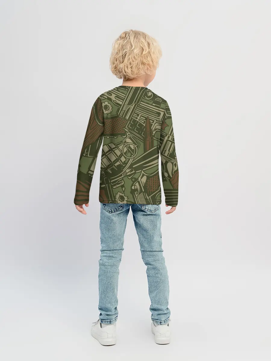 Детский лонгслив / Военный инвентарь | Military equipment