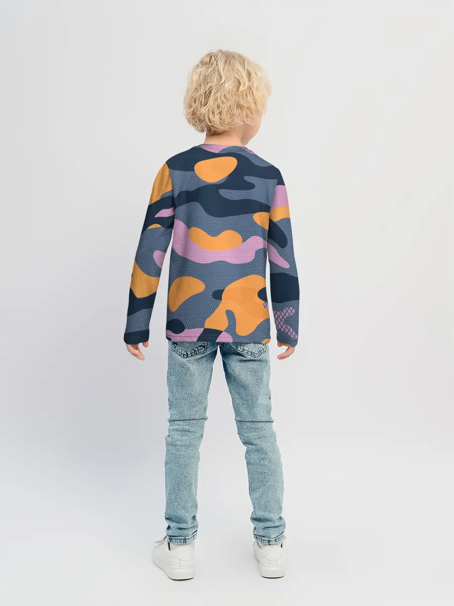 Детский лонгслив / Спортивный милитари