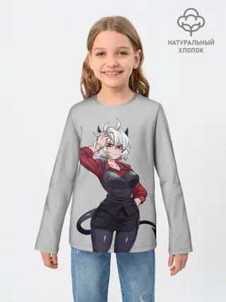 Детский лонгслив / Malina рука на голове Helltaker