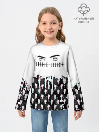 Детский лонгслив / BILLIE EILISH GLITCH