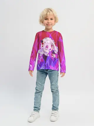 Детский лонгслив / HELLTAKER. Модеус в огне