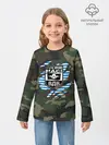 Детский лонгслив / Рваный камуфляж ВДВ