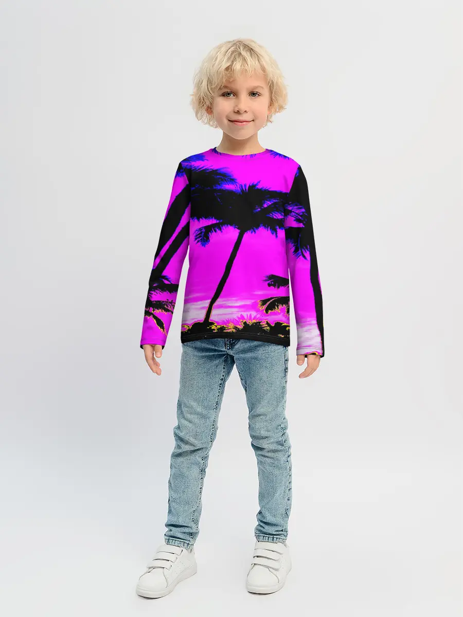 Детский лонгслив / НЕОНОВЫЙ ЗАКАТ