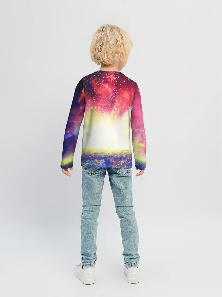 Детский лонгслив / КОСМИЧЕСКИЙ АРТ