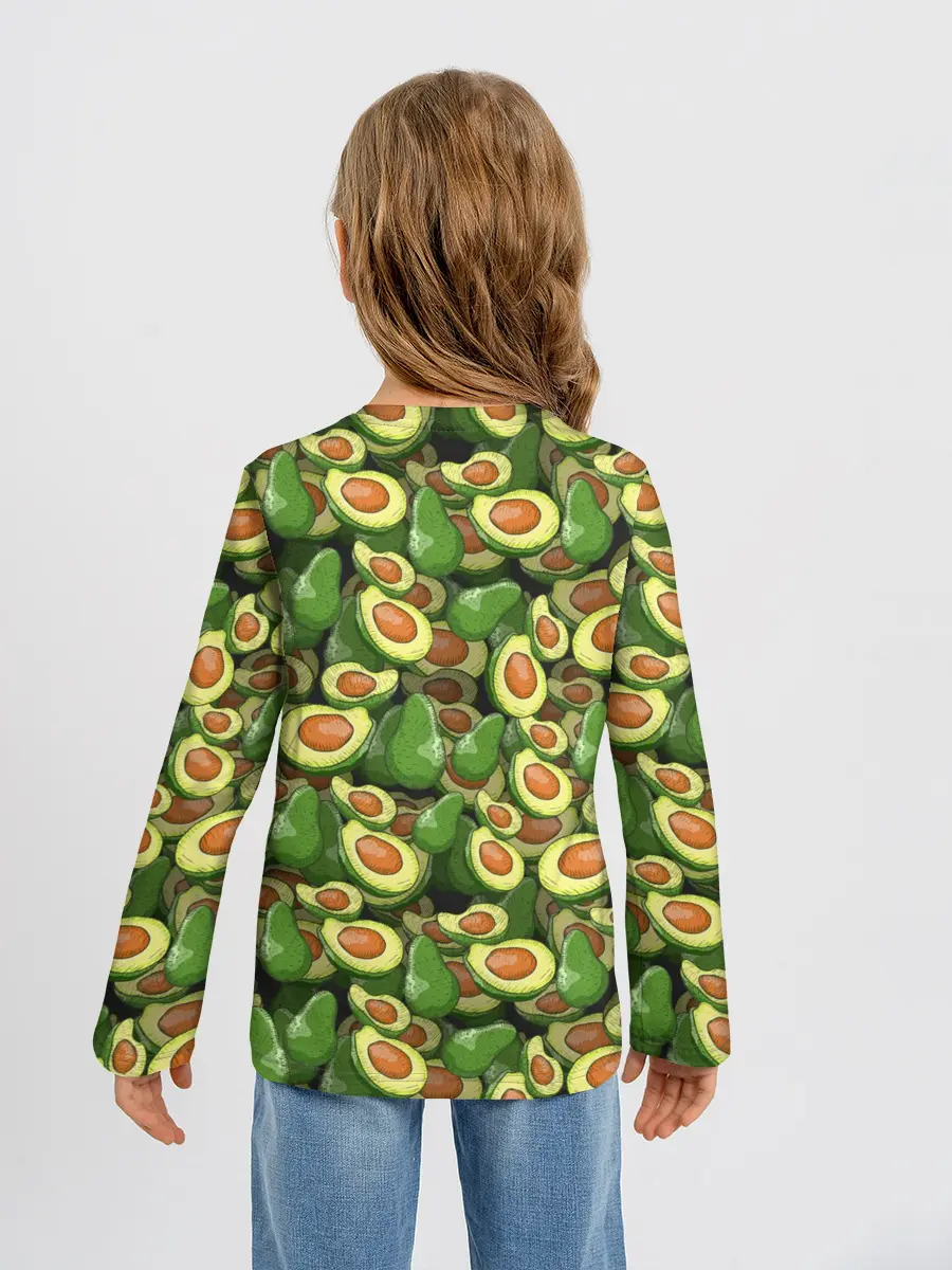 Детский лонгслив / avocado