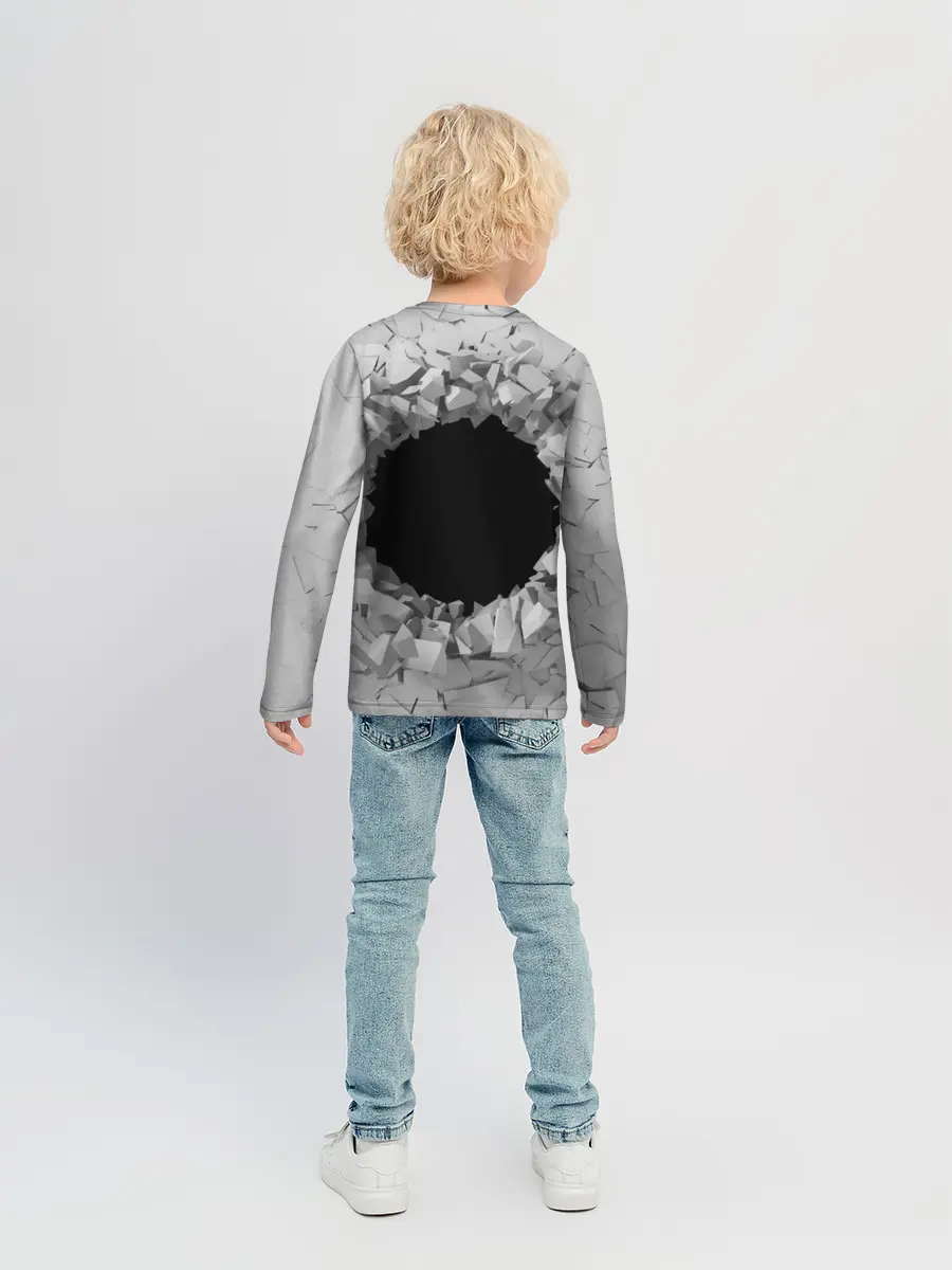 Детский лонгслив / Сквозная дыра