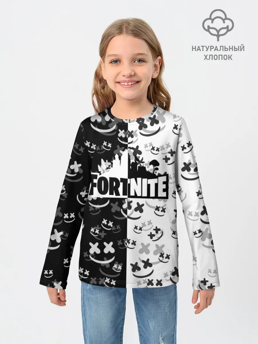 Детский лонгслив / FORTNITE | MARSHMELLO