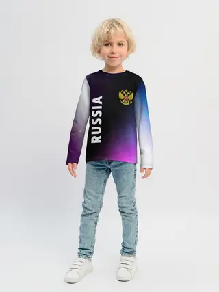 Детский лонгслив / RUSSIA / РОССИЯ