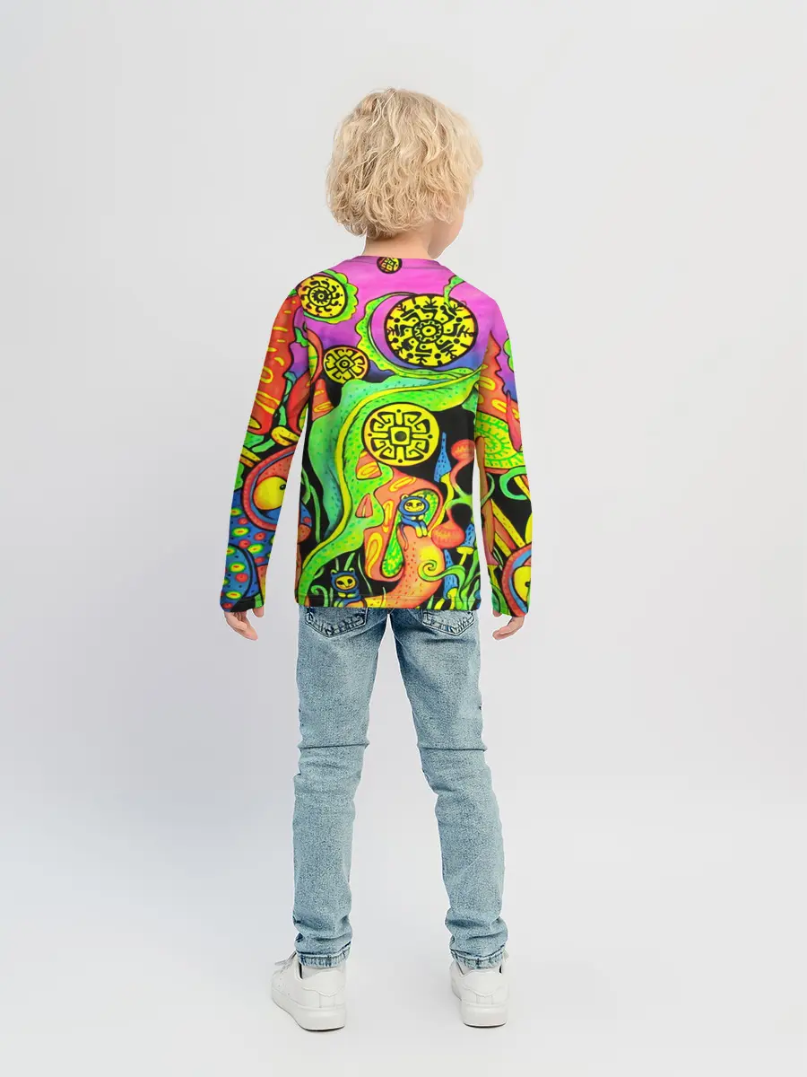 Детский лонгслив / КИСЛОТА / КИСЛОТНЫЙ