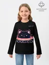 Детский лонгслив / Face Off- Moon cat
