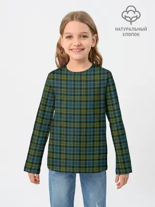 Детский лонгслив / Шотландка