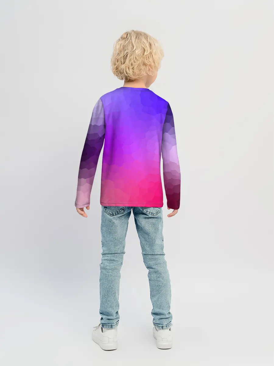 Детский лонгслив / фиолетовый кристалл