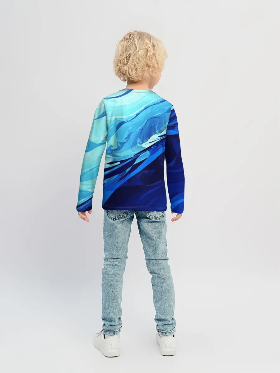 Детский лонгслив / Котик Ангелочек