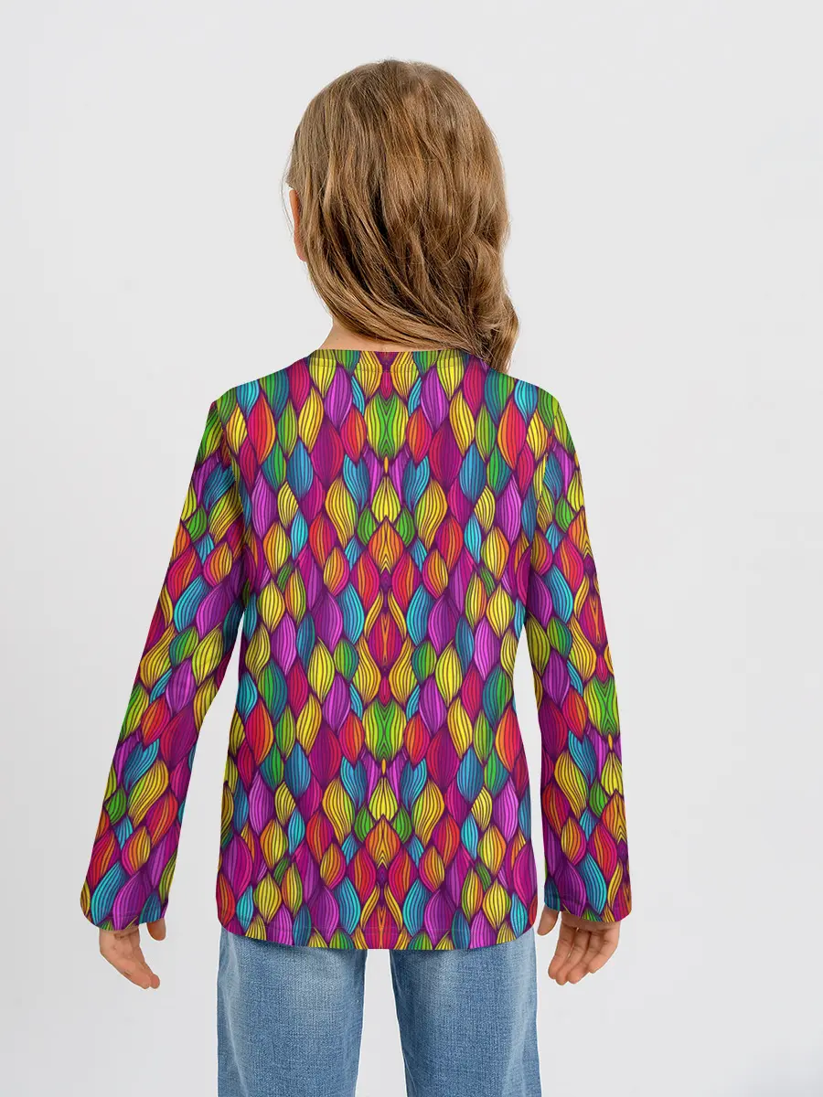 Детский лонгслив / Люби Смейся Живи