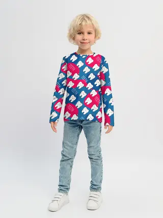 Детский лонгслив / зубы