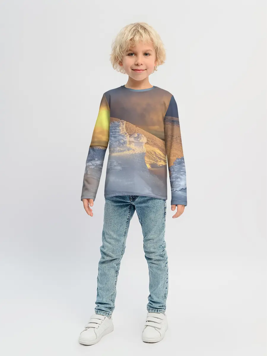 Детский лонгслив / Снежная долина