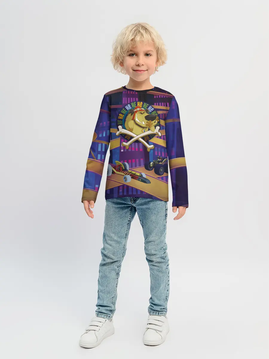 Детский лонгслив / Muttley HE HE HE