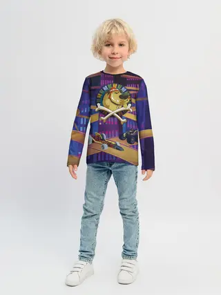 Детский лонгслив / Muttley HE HE HE