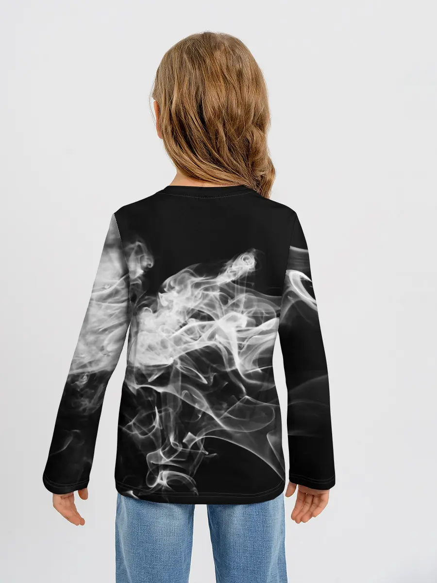 Детский лонгслив / СЕРЫЙ ДЫМ