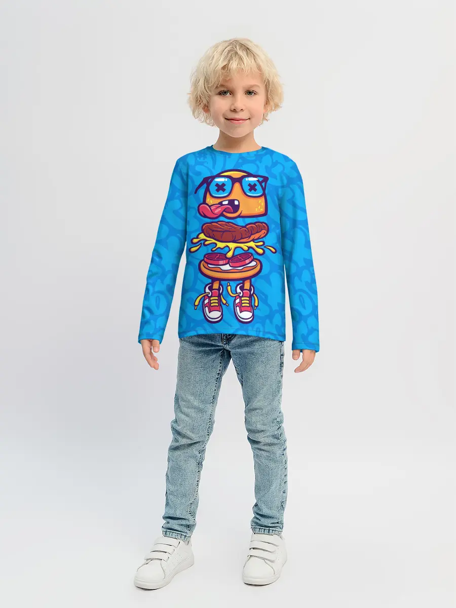 Детский лонгслив / Бутерброд монстрик