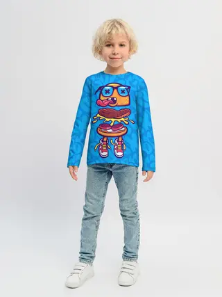 Детский лонгслив / Бутерброд монстрик