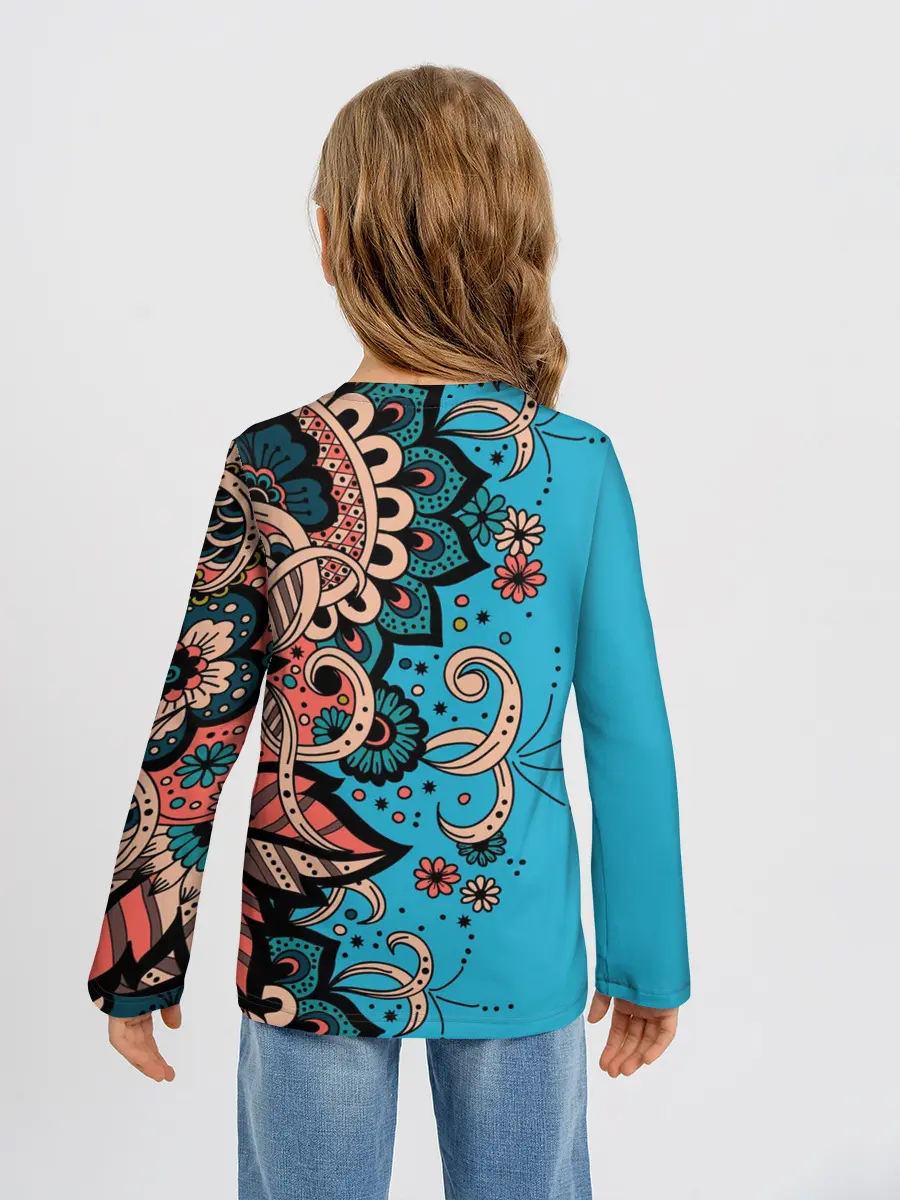 Детский лонгслив / Цветочная фантазия