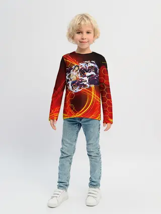 Детский лонгслив / Ван Пис | Луффи 4 гир