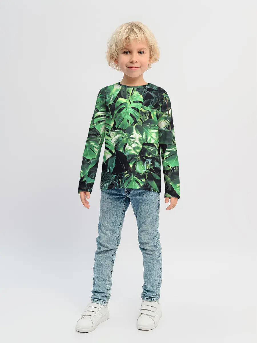 Детский лонгслив / ЛИСТЬЯ