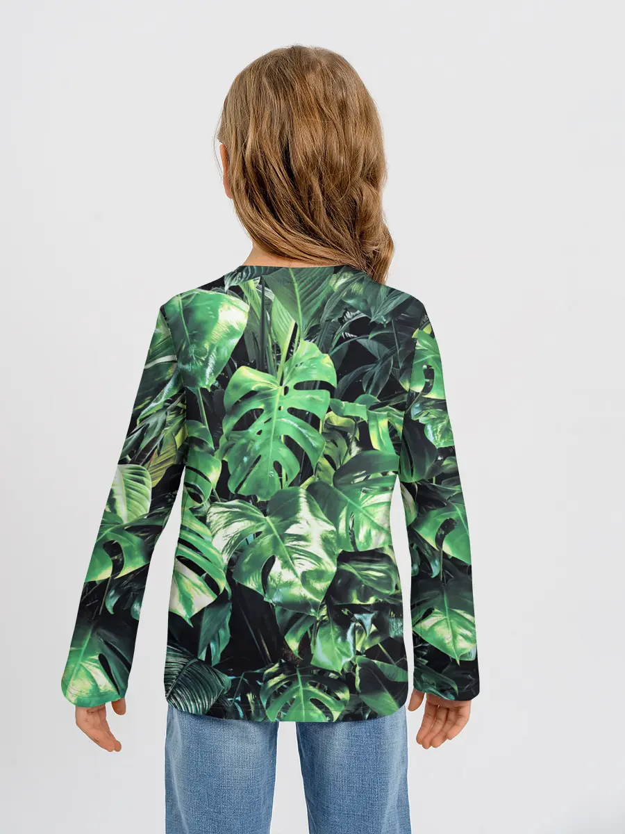 Детский лонгслив / ЛИСТЬЯ