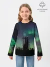 Детский лонгслив / Северное сияние